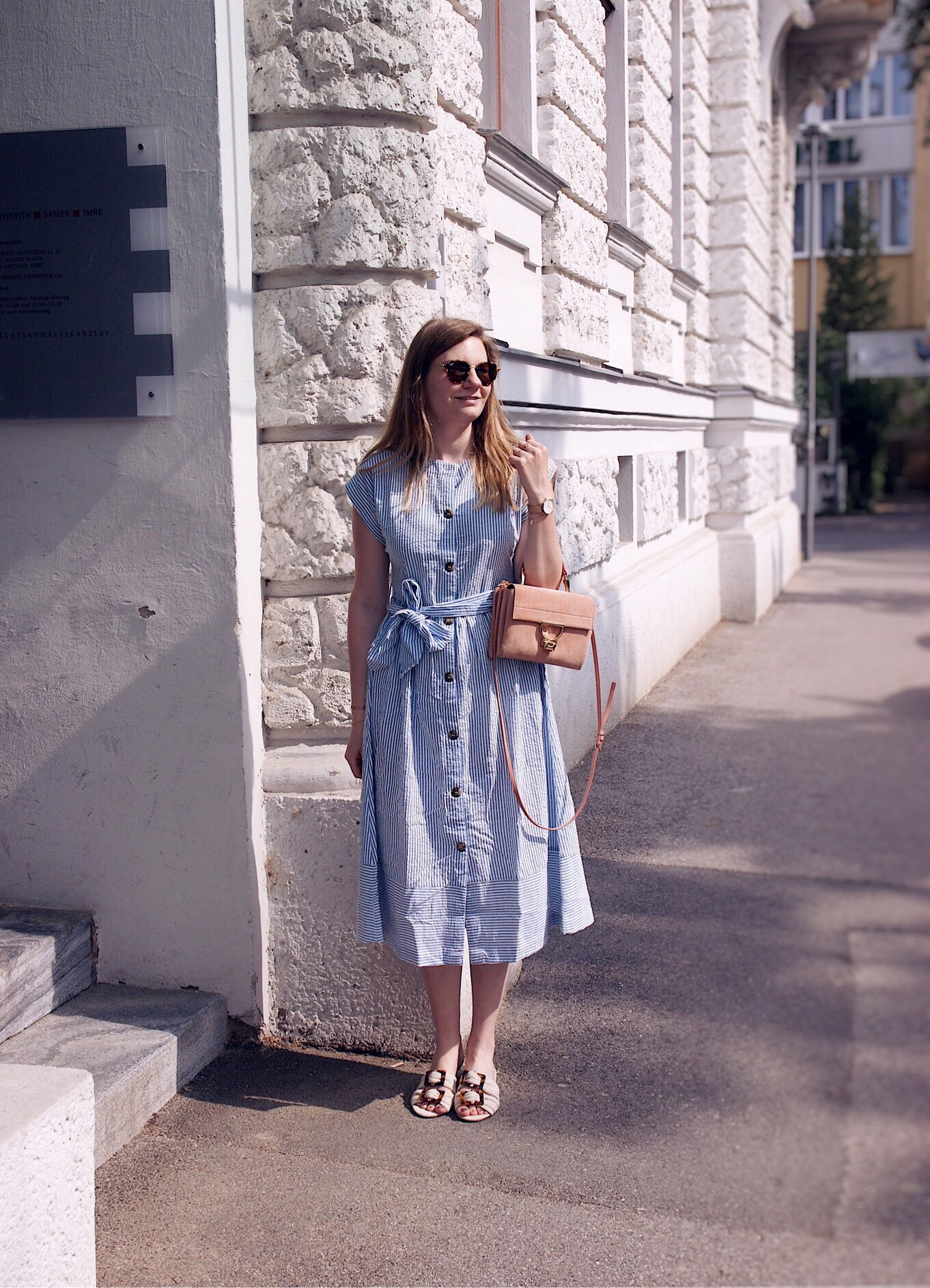 Mango Kleid blau