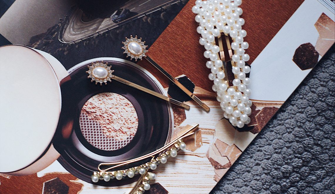 Hair slide trend, Haartrend 2019, Haarclips mit Perlen