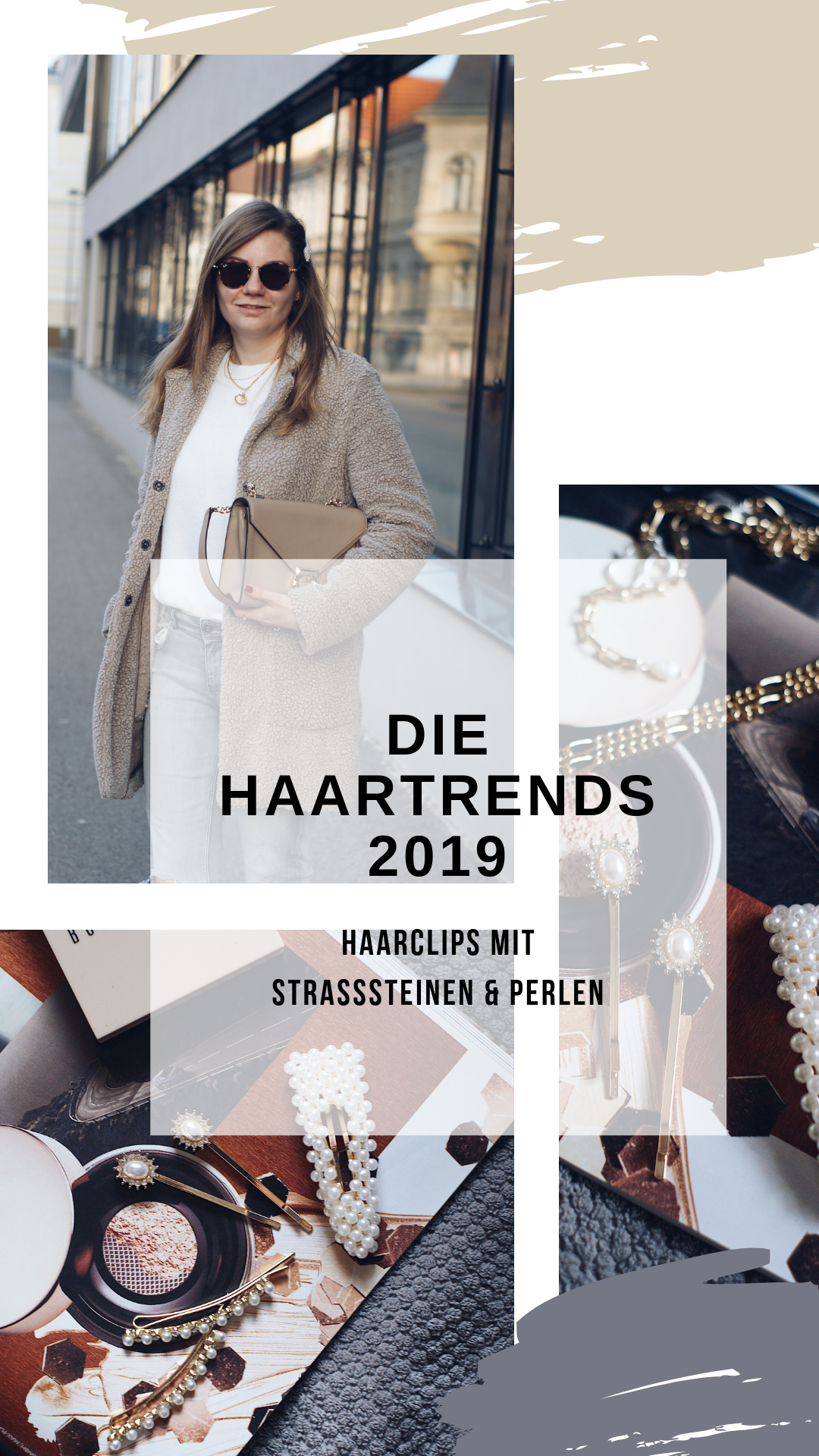 Hair slide trend, Haartrend 2019, Haarclips mit Perlen