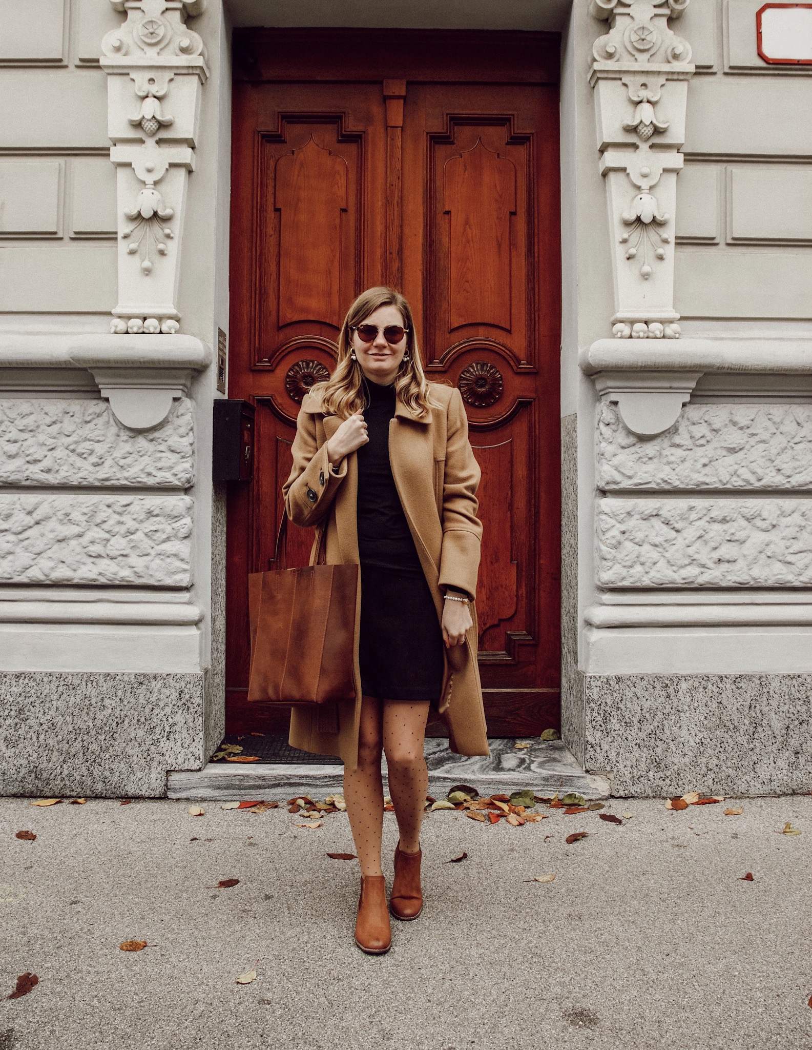 Outfit Herbst Camel coat 