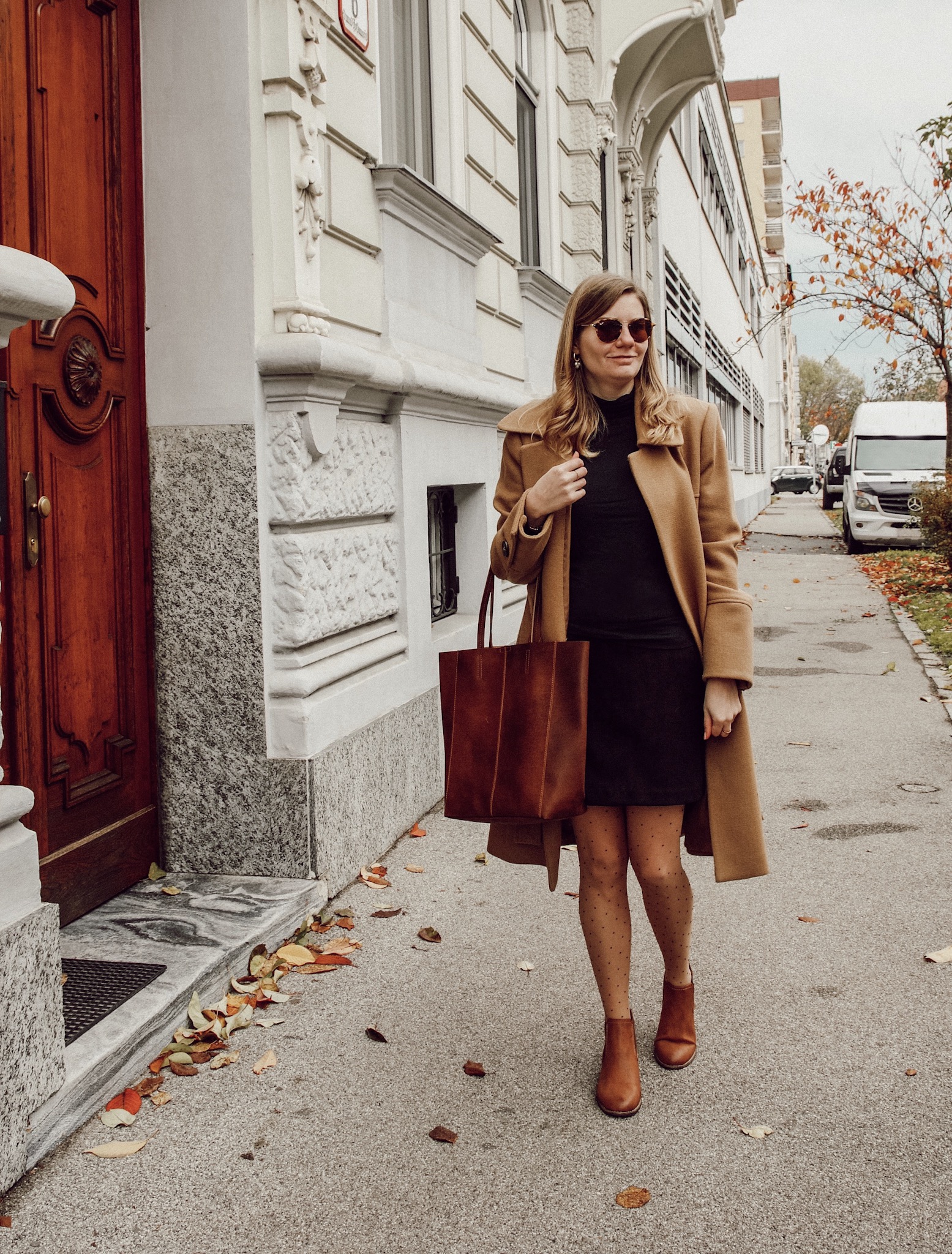 Outfit Herbst Camel coat 