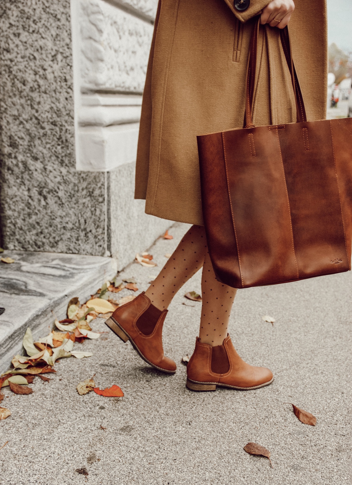 Outfit Herbst Camel coat