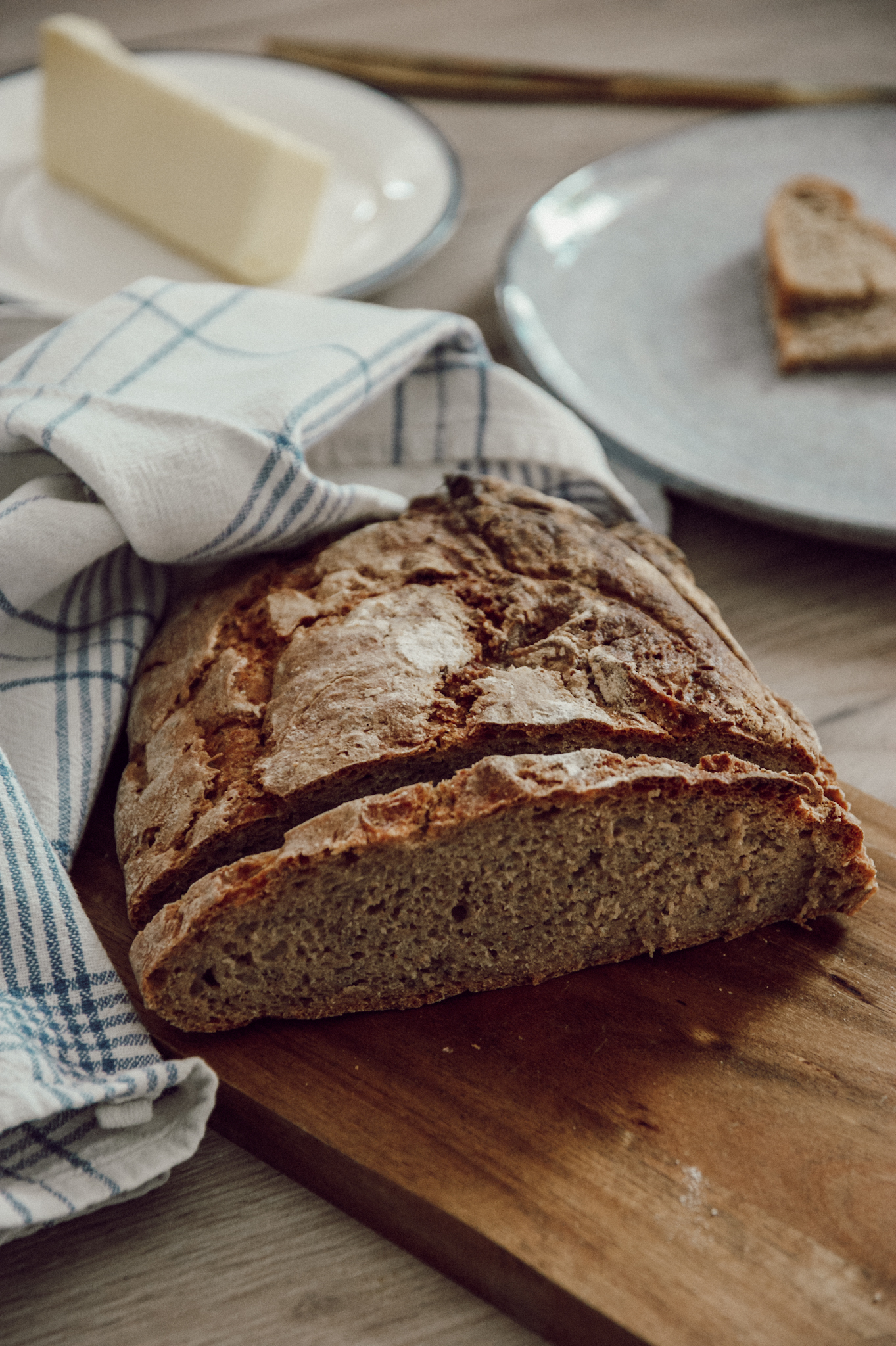 Roggenbrot backen, Brot backen