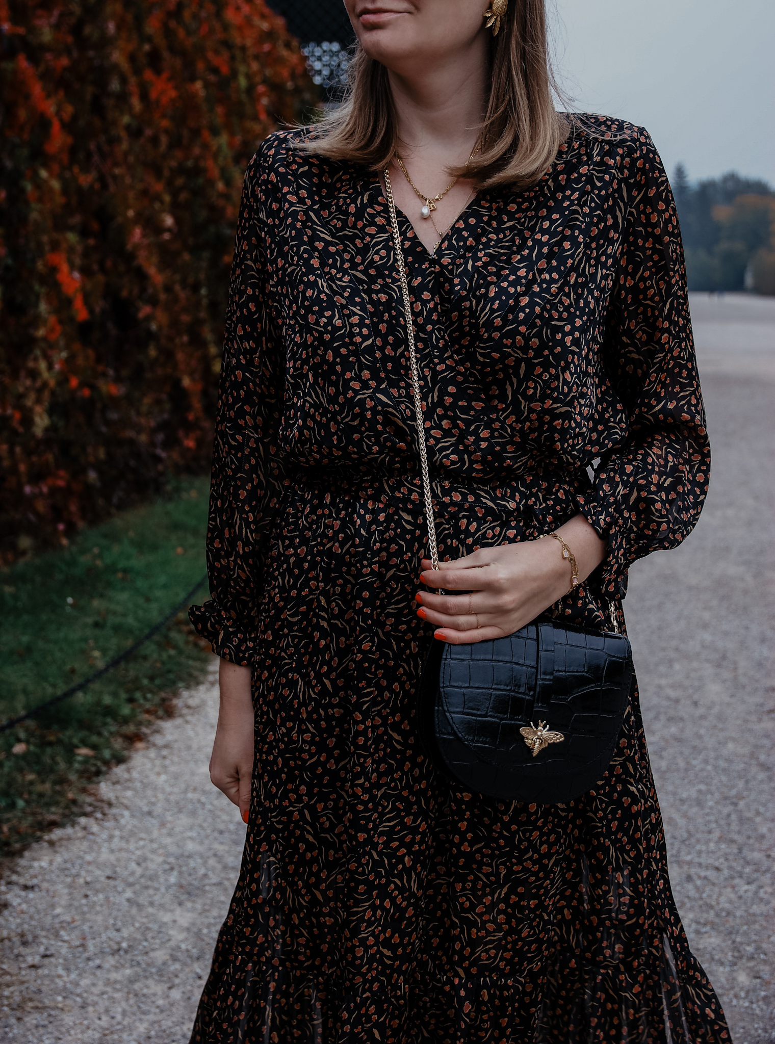 Maxikleid im Herbst