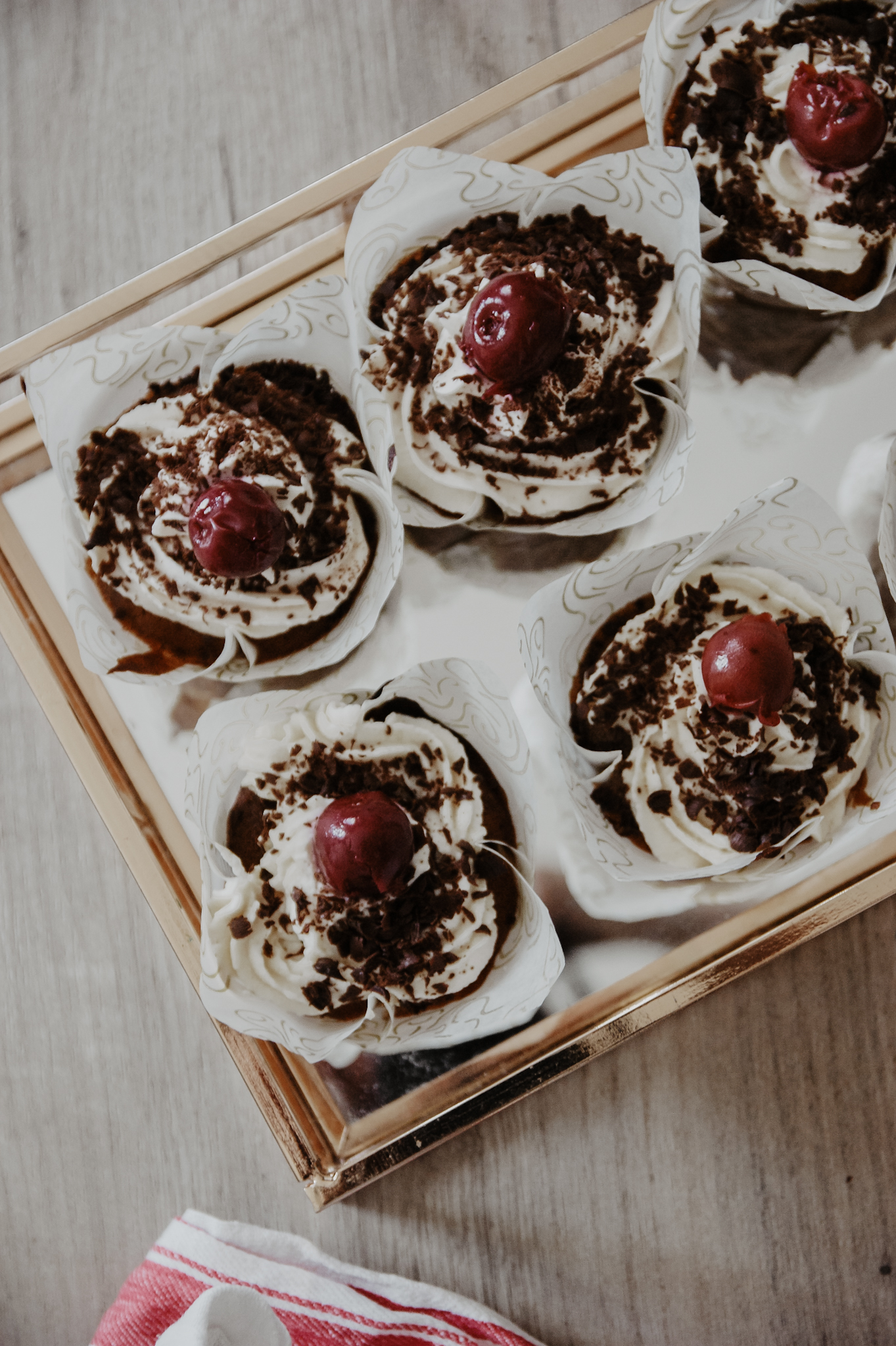 Schwarzwälder Kirsch Cupcakes Muffins