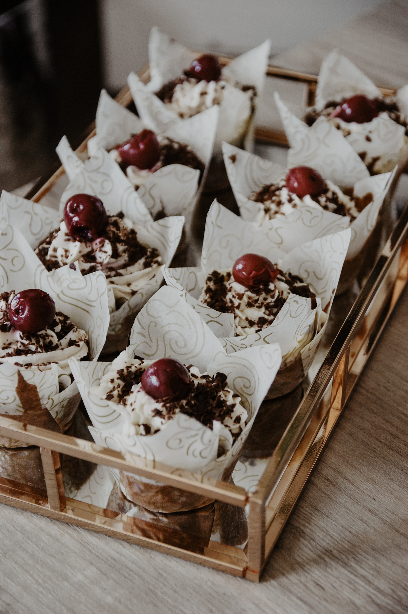 Schwarzwälder Kirsch Cupcakes Muffins