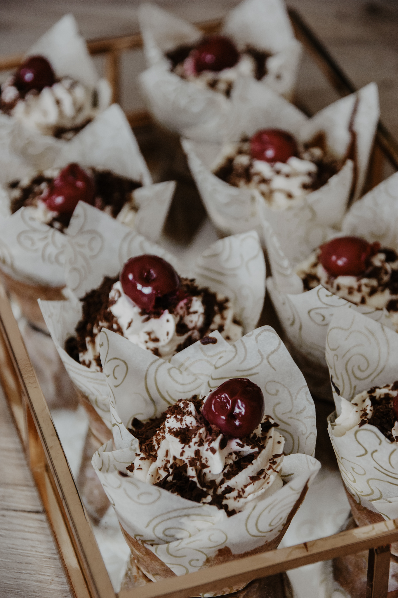 Schwarzwälder Kirsch Cupcakes Muffins