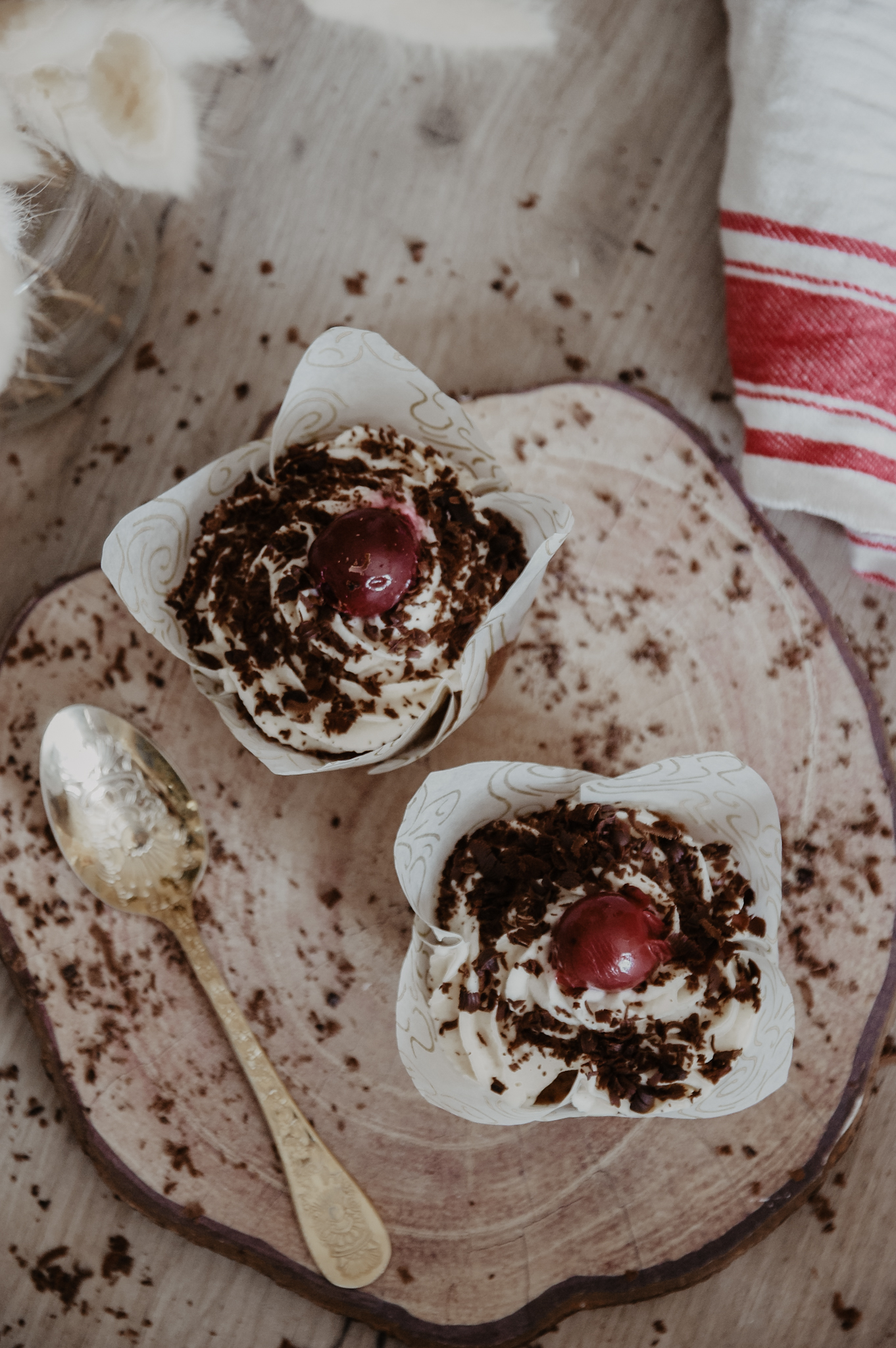 Schwarzwälder Kirsch Cupcakes Muffins