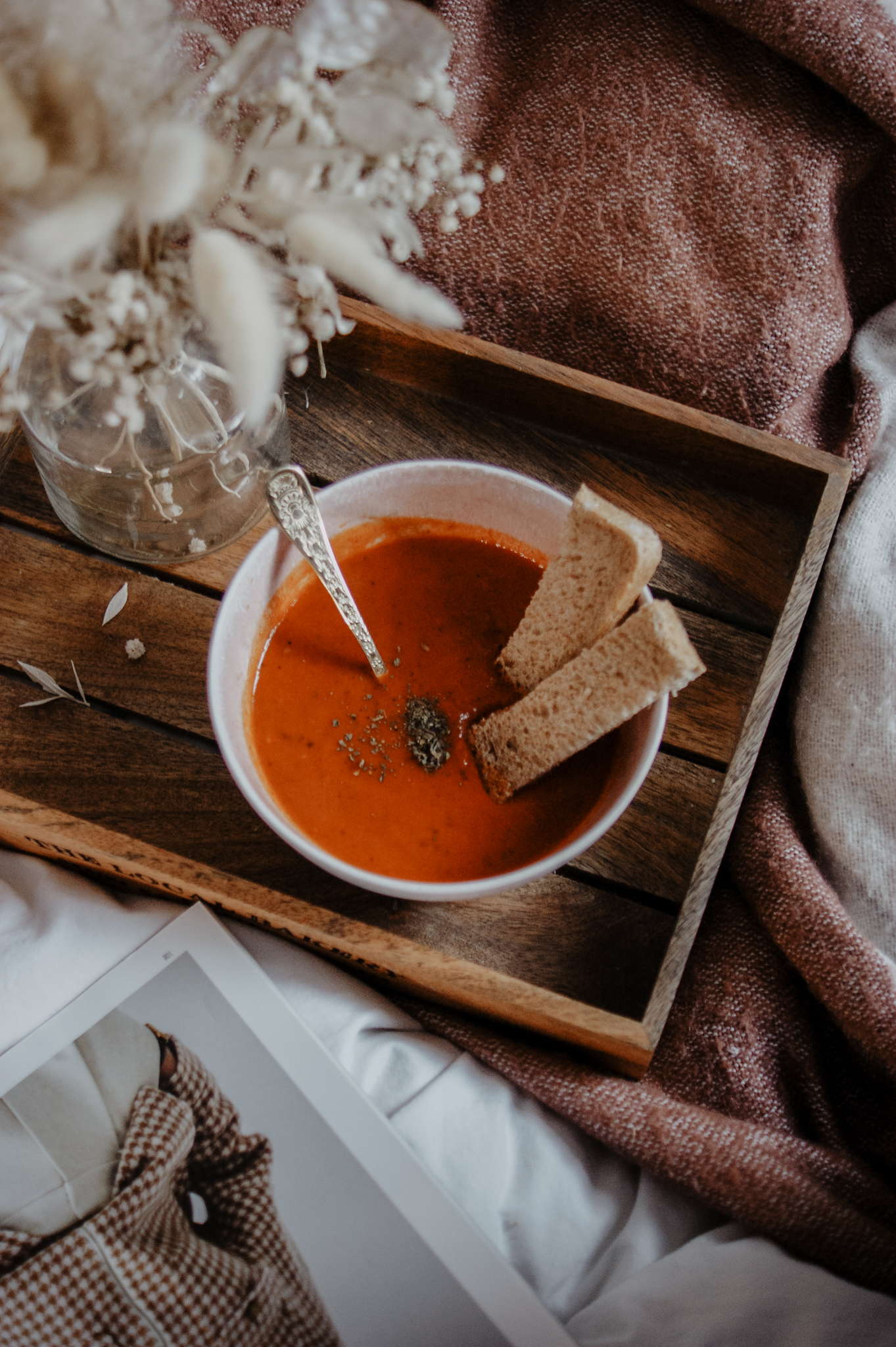 Tomatensuppe mit frischen Tomaten