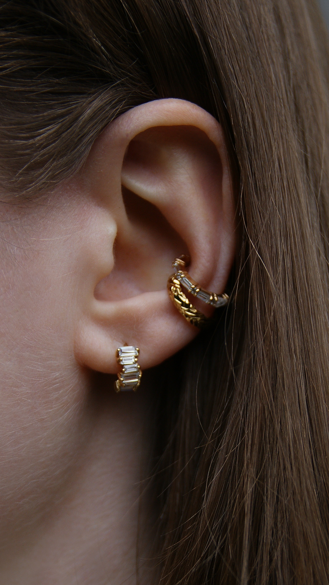 hoops, Creolen, earcuff, Safira