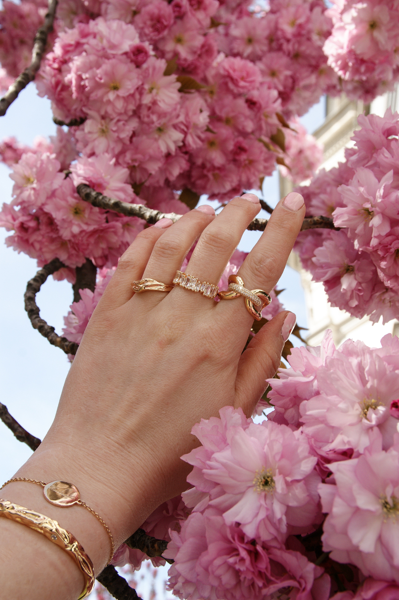 Sif Jakobs, Ringe, gold, statement, cherry blossom, Kirschblüten