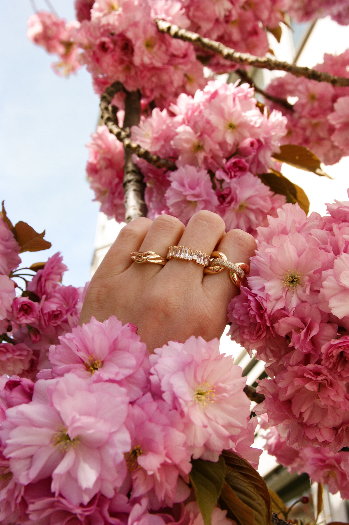 Sif Jakobs, Ringe, gold, statement, cherry blossom, Kirschblüten