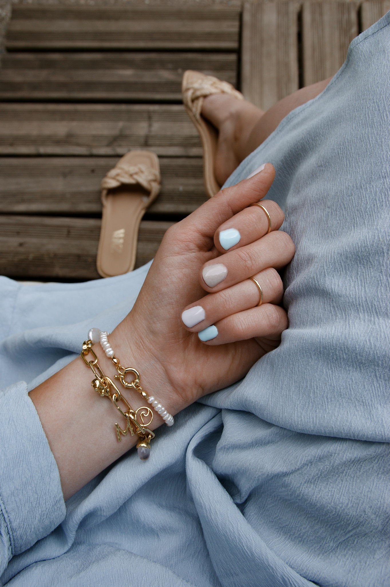 summer nail design, rainbow nails