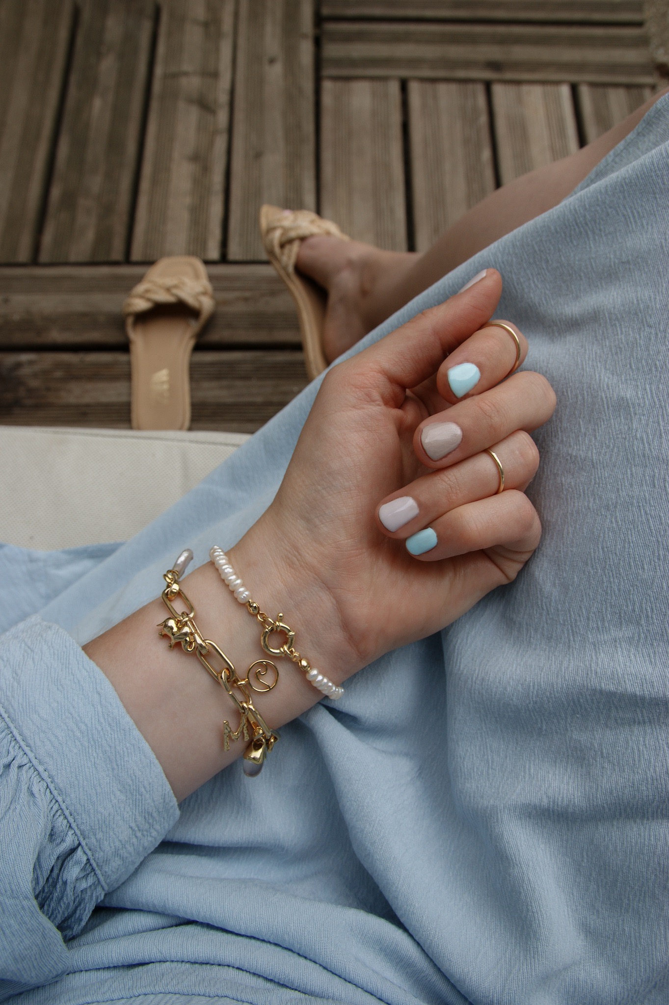 summer nail design, rainbow nails