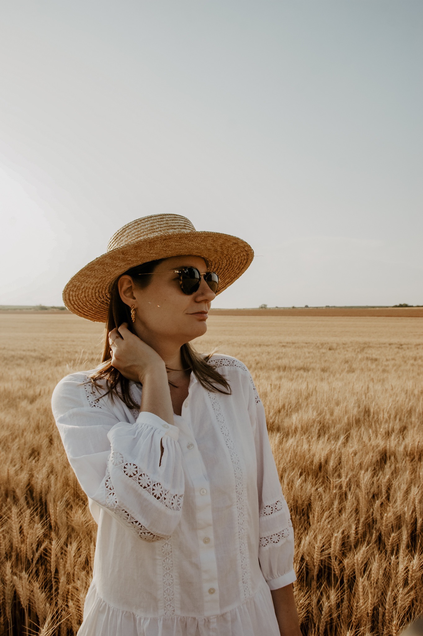 white summer dress Kornfeld