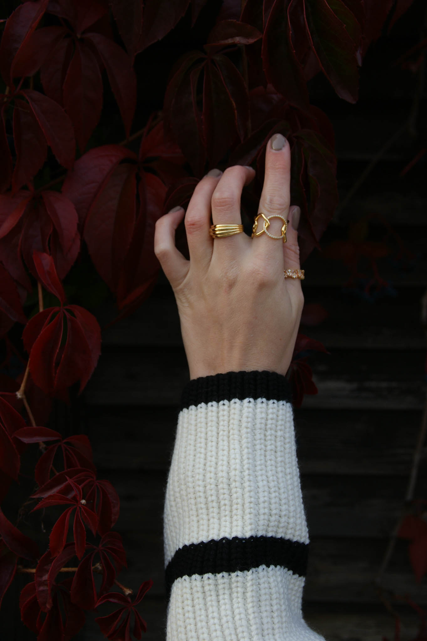 XENOX statement ring, ear and ringcandy