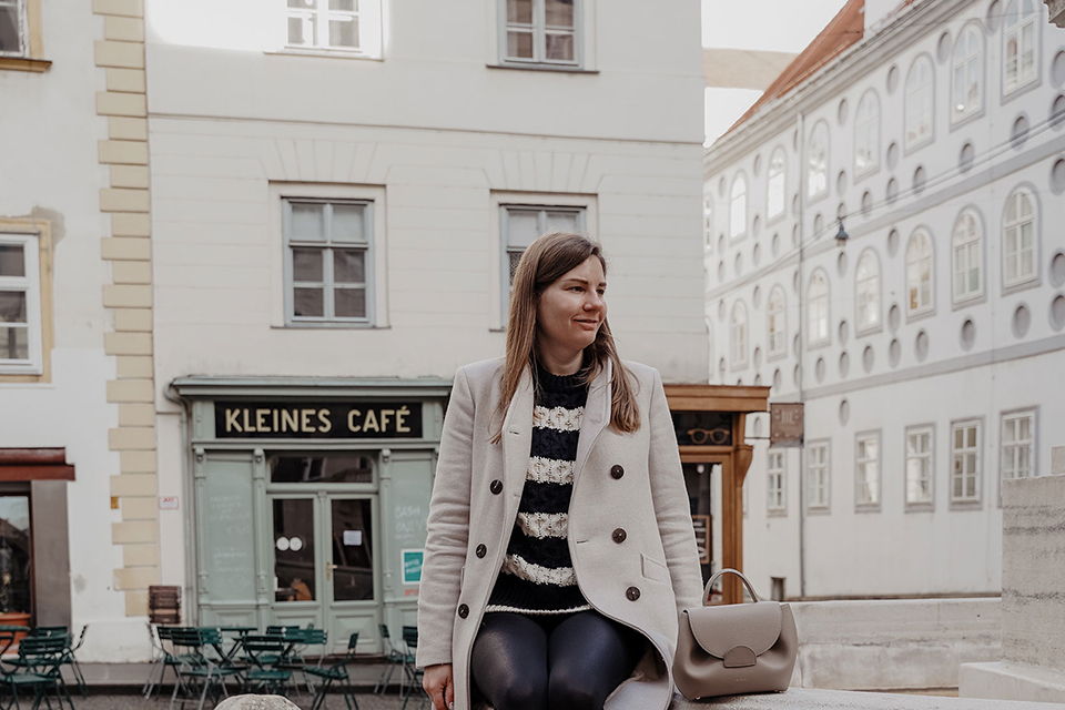 Winter Outfit Wien Kleines Cafe Streetstyle