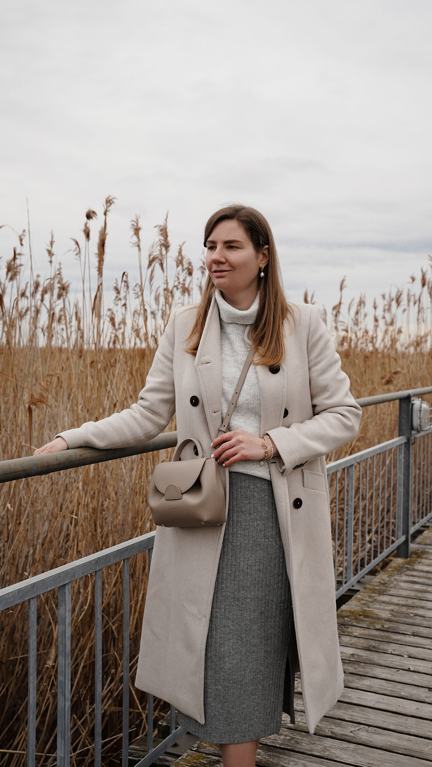 Winter Outfit, Strickrock, Pullover, Neusiedler See