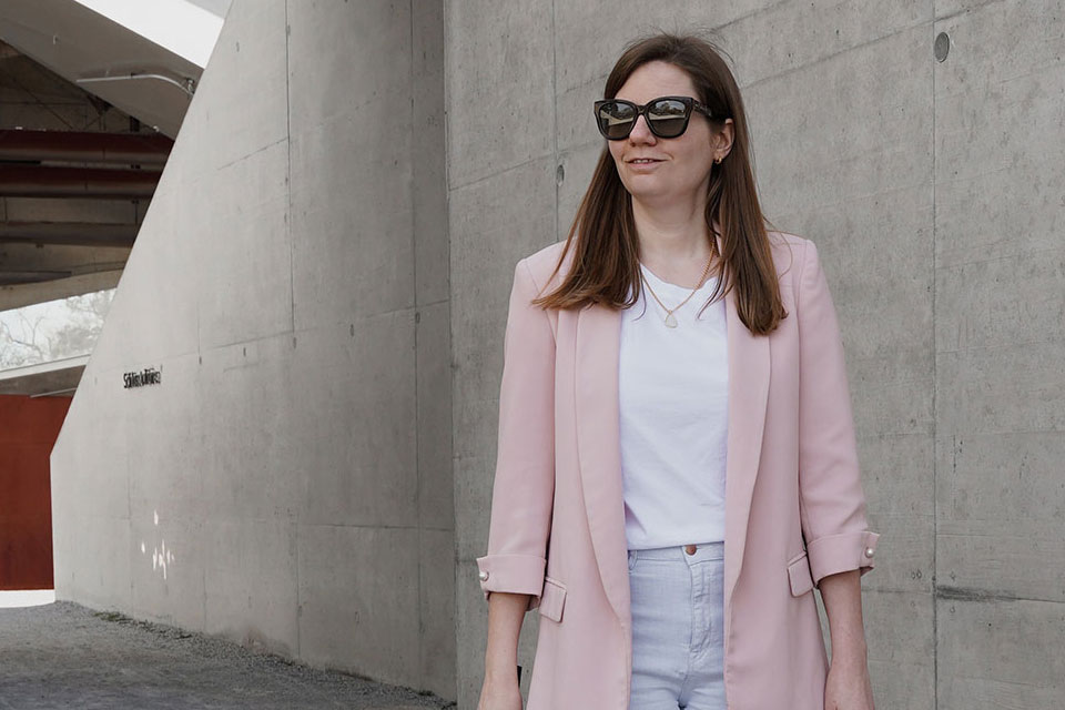 Pink Blazer Spring Outfit