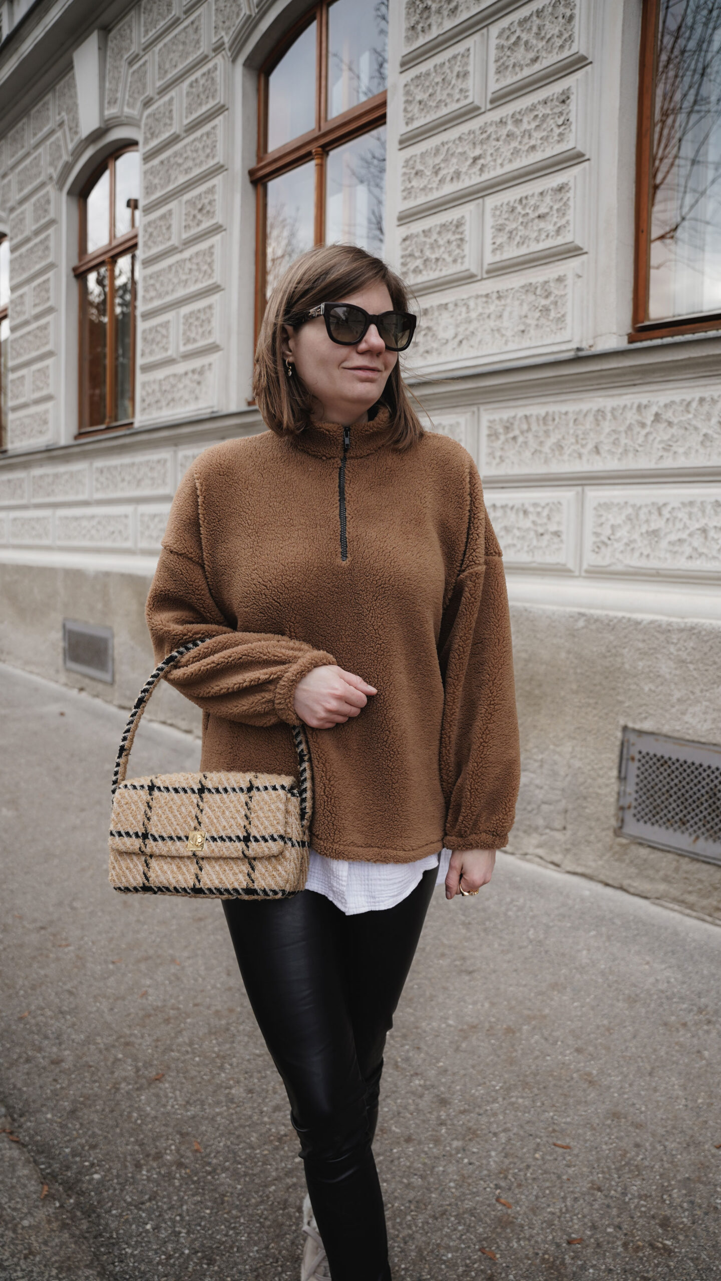 SassyClassy Teddy Sweater Winter Outfit 
