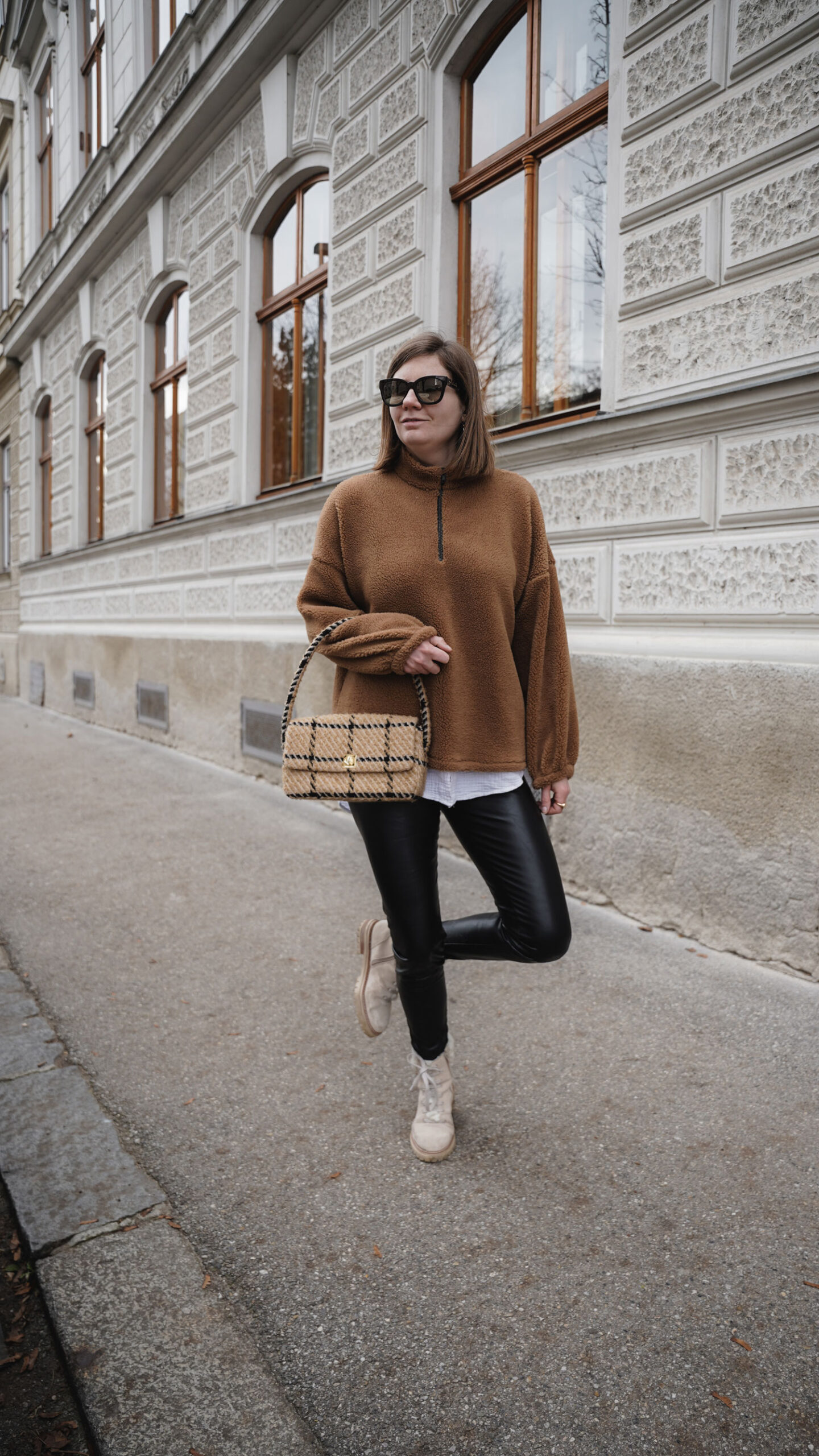 SassyClassy Teddy Sweater Winter Outfit