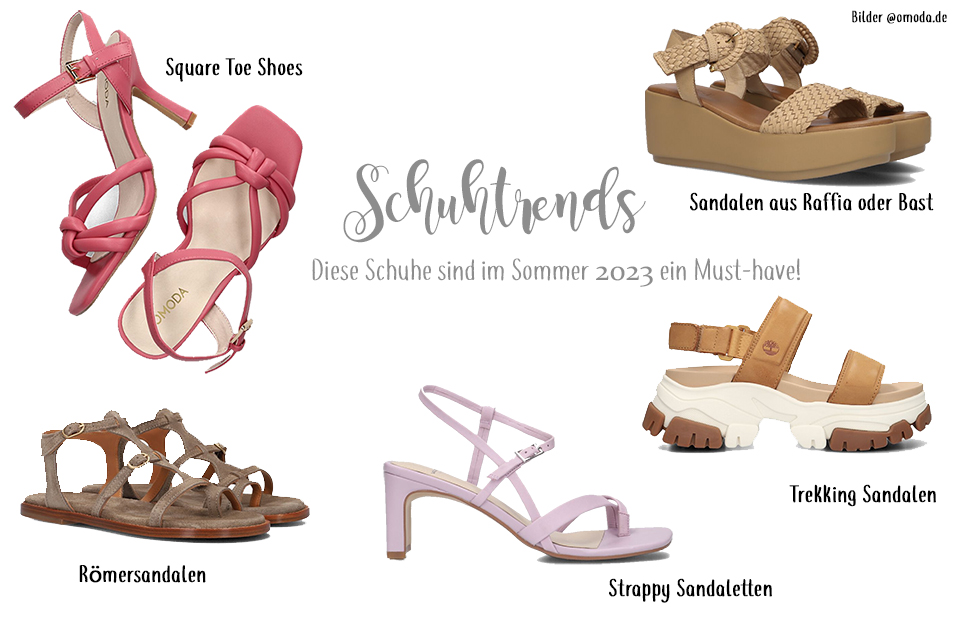 schuhtrends sommer 2023, sandalen, summer shoes, trendy