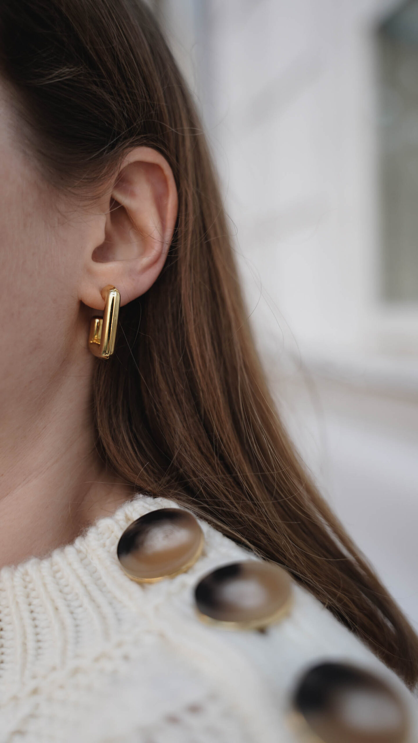 Xenox gold earrings hoops