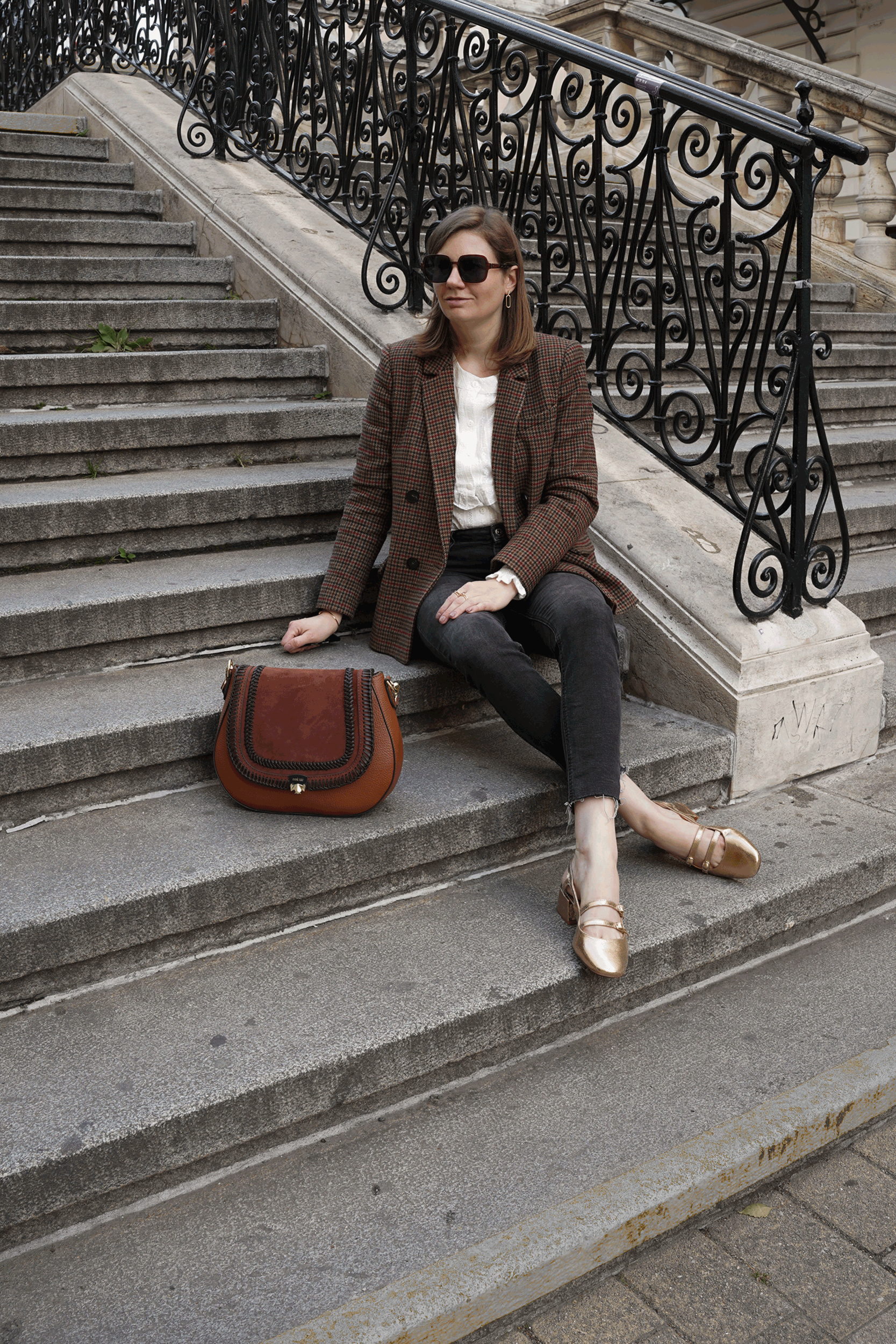 Sezane blazer, autumn outfit