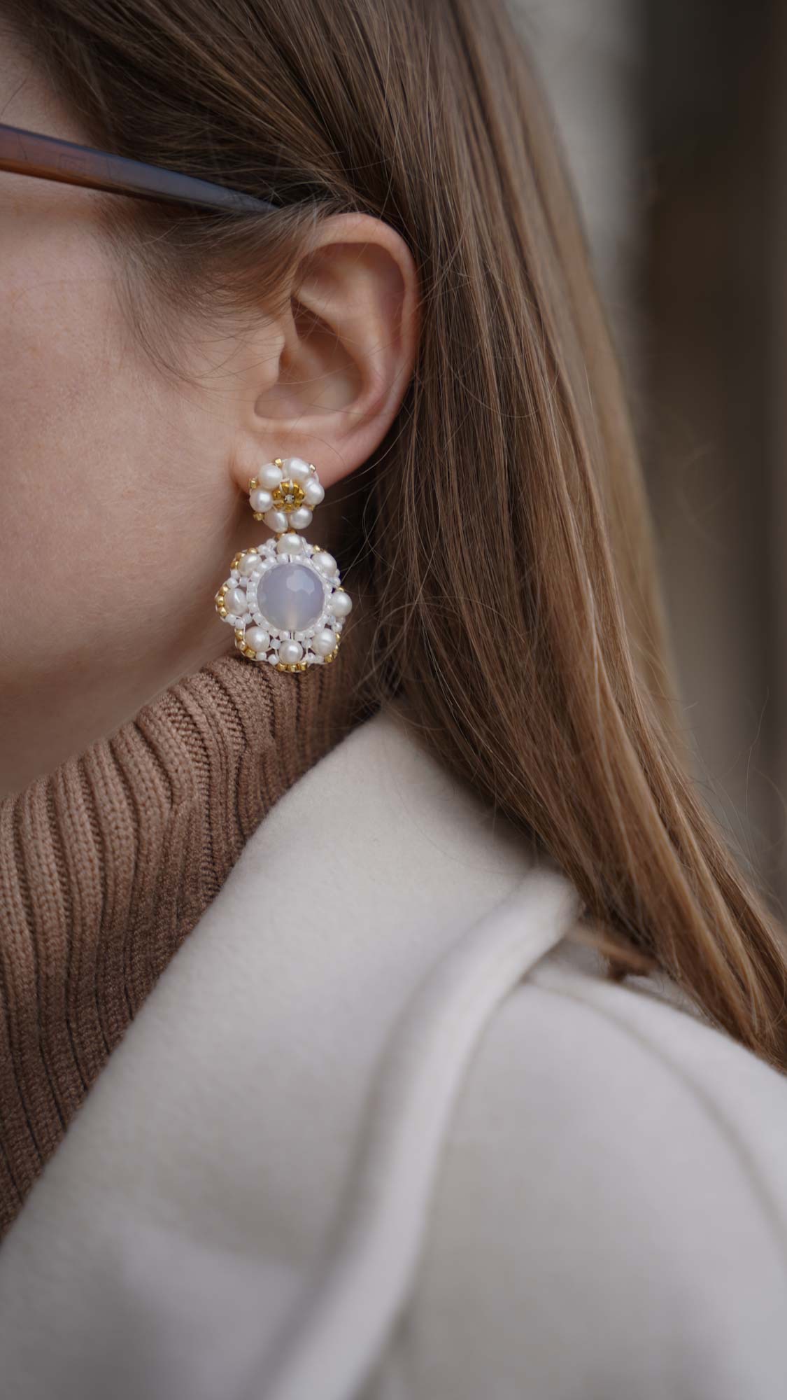 Maschalina pearl earrings 