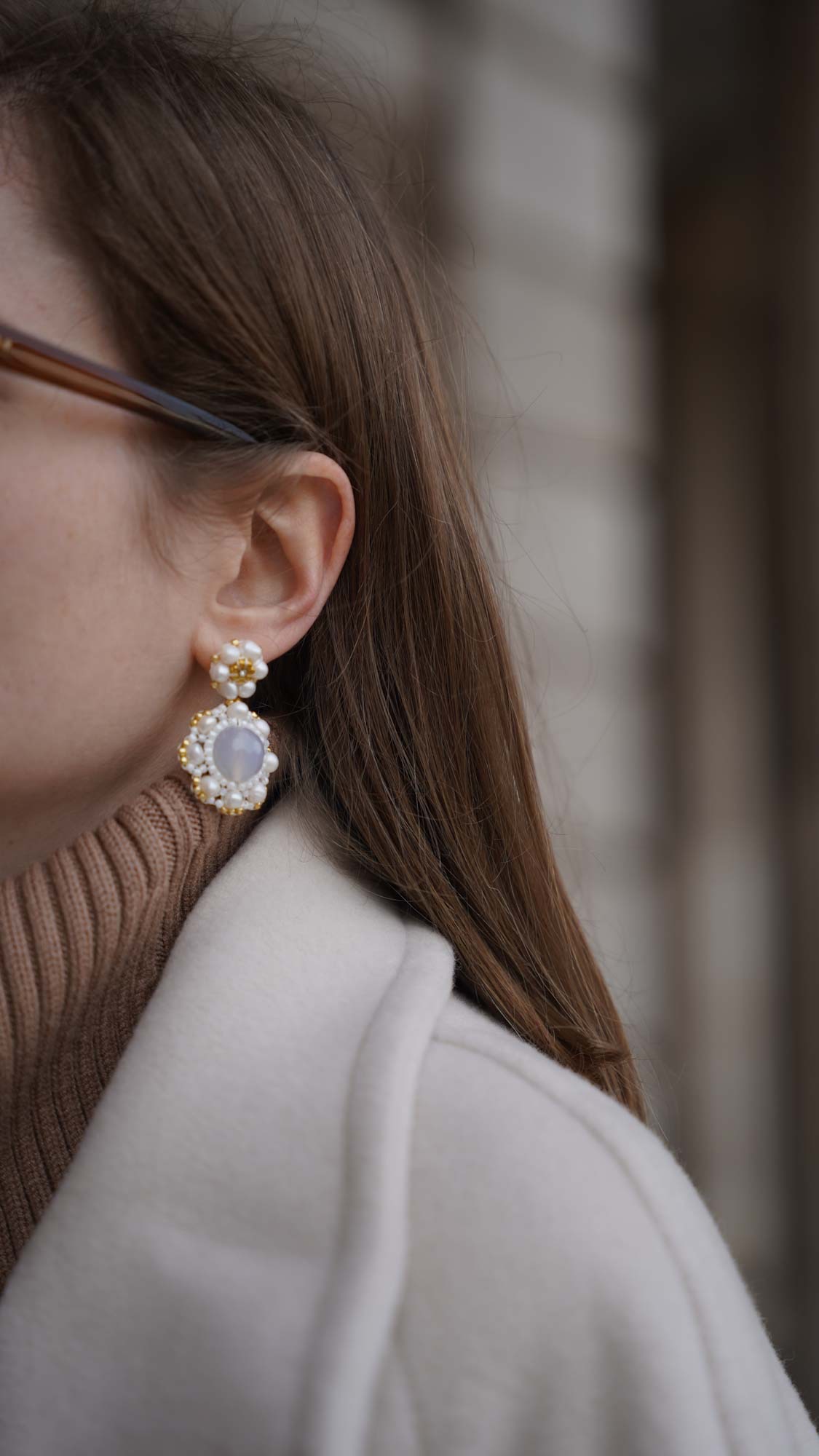 Maschalina pearl earrings 