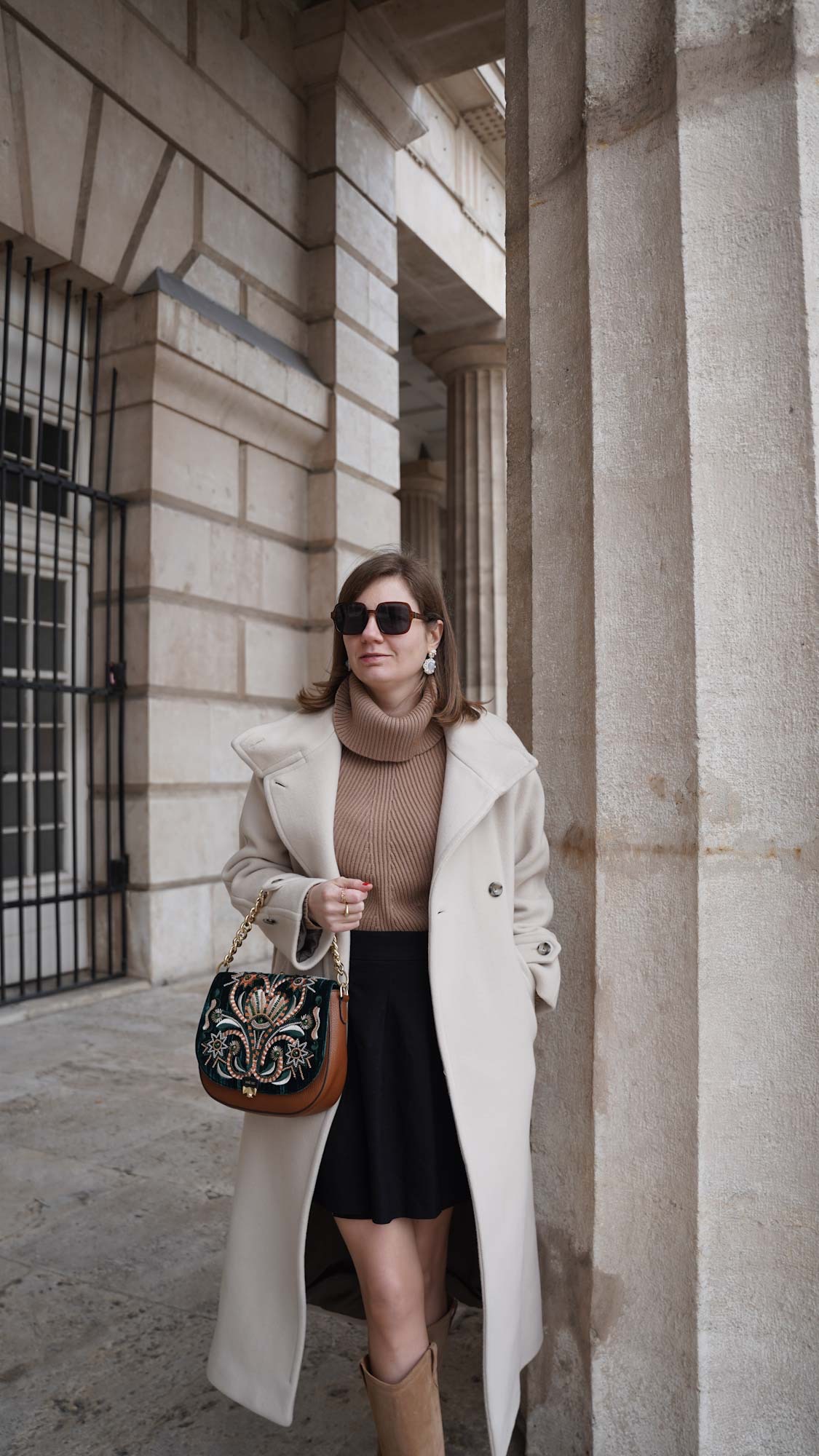 Sweater and skirt winter outfit sales