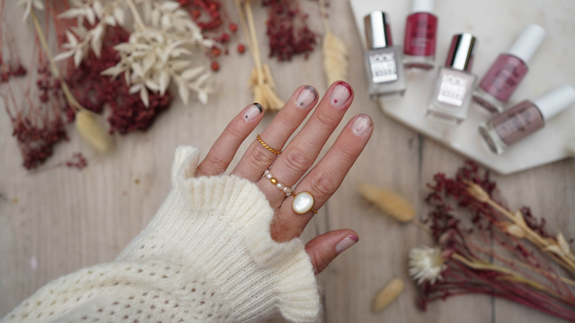 Herbstliche french manicure