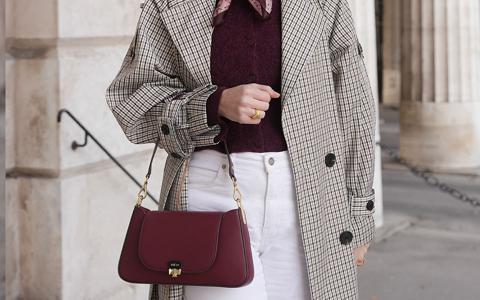 autumn bag, accessories, bordeaux bag, zoe lu, mini pochette
